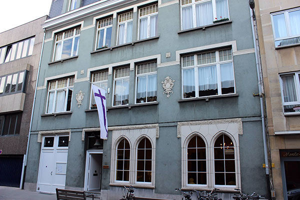 The church building in Antwerp.