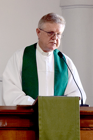 IELA President Carlos Nagel preaches at St. Peter church in Buenos Aires.
